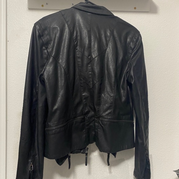 Blank NYC Black Vegan Leather Moto Jacket - Picture 2 of 4